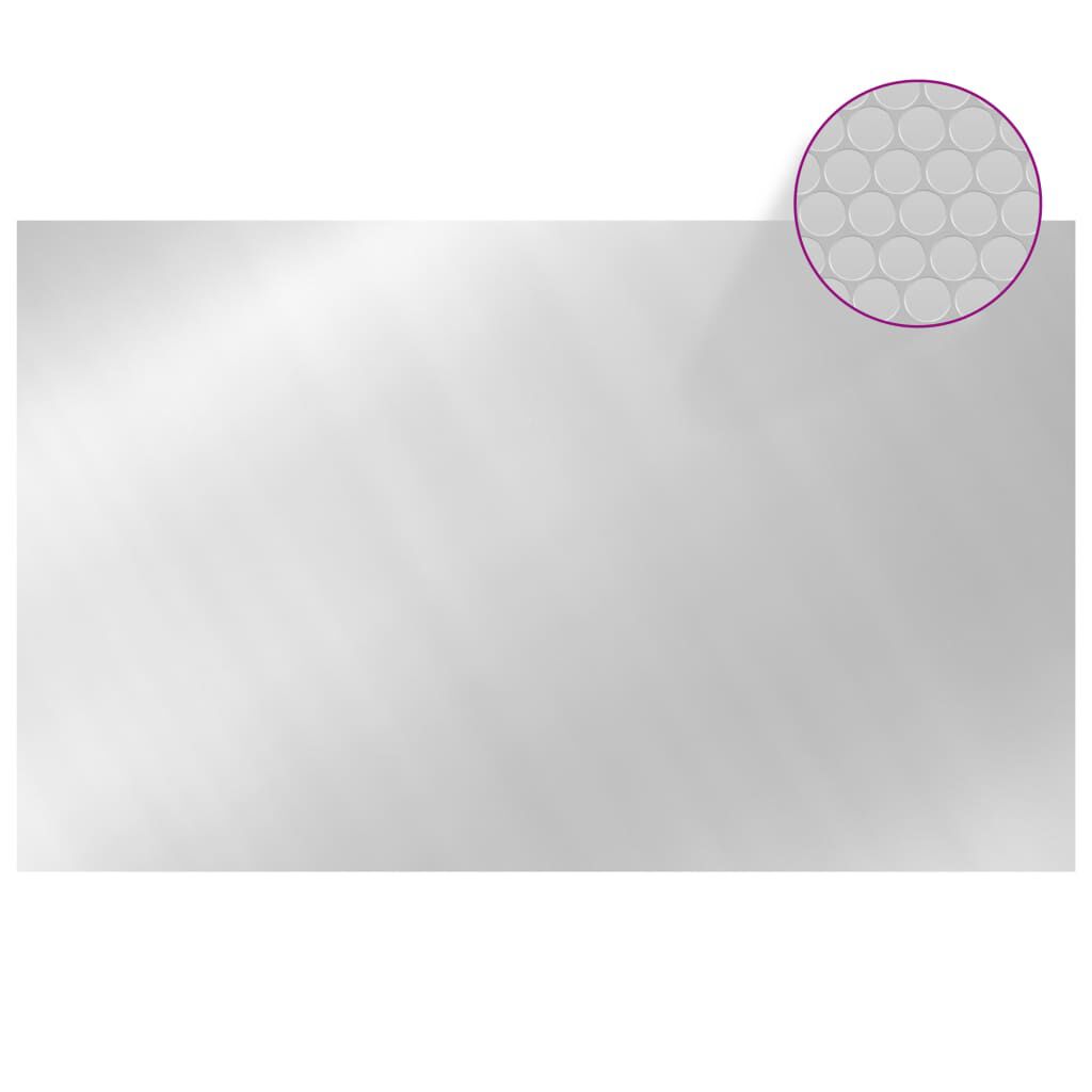 vidaXL Κάλυμμα Πισίνας Ασημί 260 x 160 εκ. από Πολυαιθυλένιο