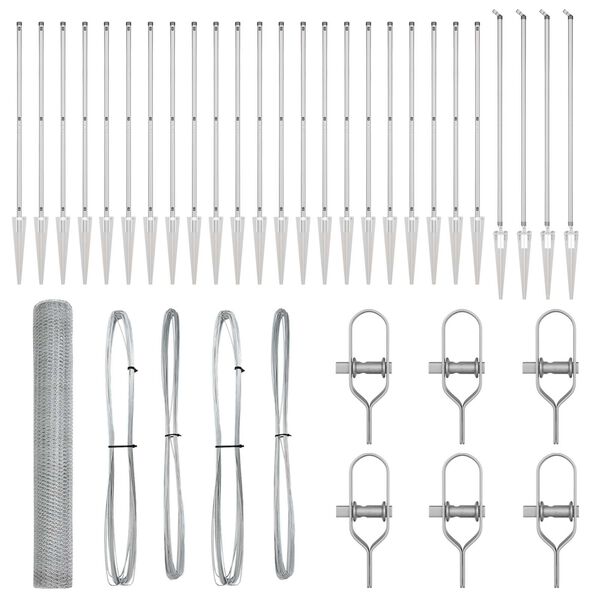 vidaXL &Sigma;&tau;ύ&lambda;&omicron;&sigmaf; &Pi;&epsilon;&rho;&iota;&phi;&rho;ά&xi;&epsilon;&omega;&nu; &Alpha;&sigma;&eta;&mu;ί 50 x 1,2 &mu; (13 &chi;&iota;&lambda;&iota;&omicron;&sigma;&tau;ά &pi;&lambda;έ&gamma;&mu;&alpha;) &Alpha;&tau;&sigma;ά&lambda;&iota;