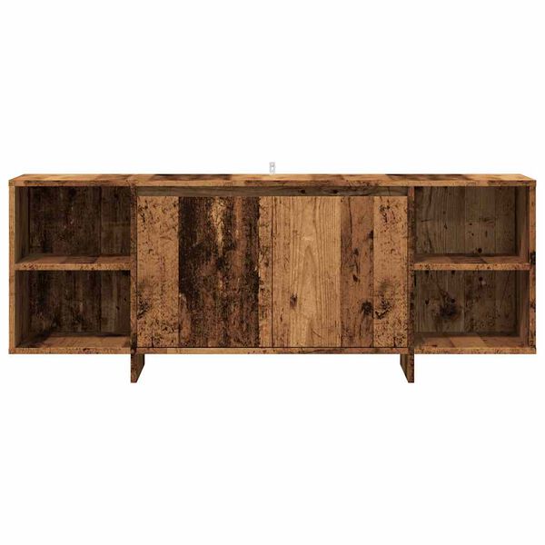 vidaXL Έπιπλο Τηλεόρασης Παλιό Ξύλο 130x35x50 εκ. από Μοριοσανίδα