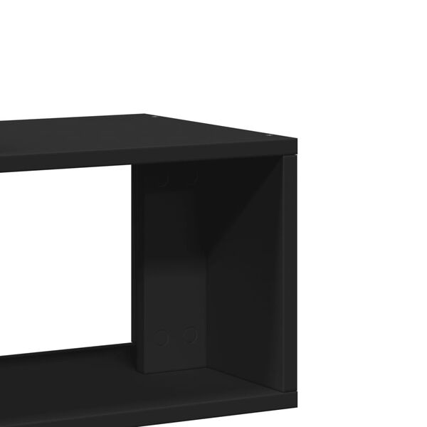 vidaXL Έπιπλα Τηλεόρασης 2 τεμ. Μαύρα 75x30x50 εκ. Επεξεργασμένο Ξύλο