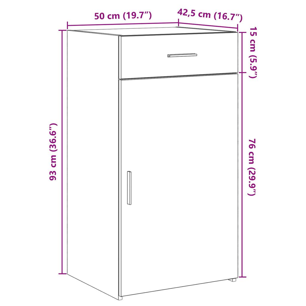 vidaXL Κονσόλα Artisan Δρυς 30x42,5x93 εκ. Κατασκευασμένη Ξυλεία