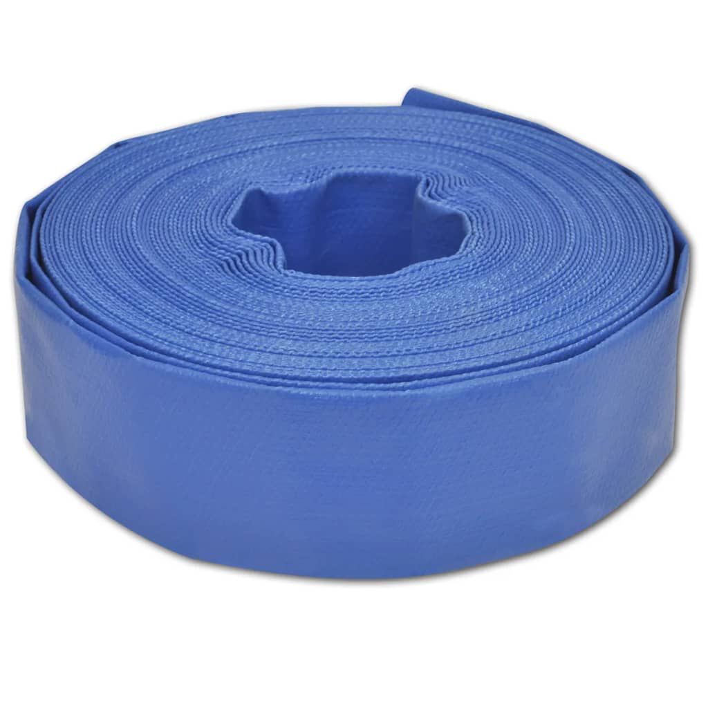 vidaXL Μάνικα Νερού Πλακέ 25 μ. 3" από PVC
