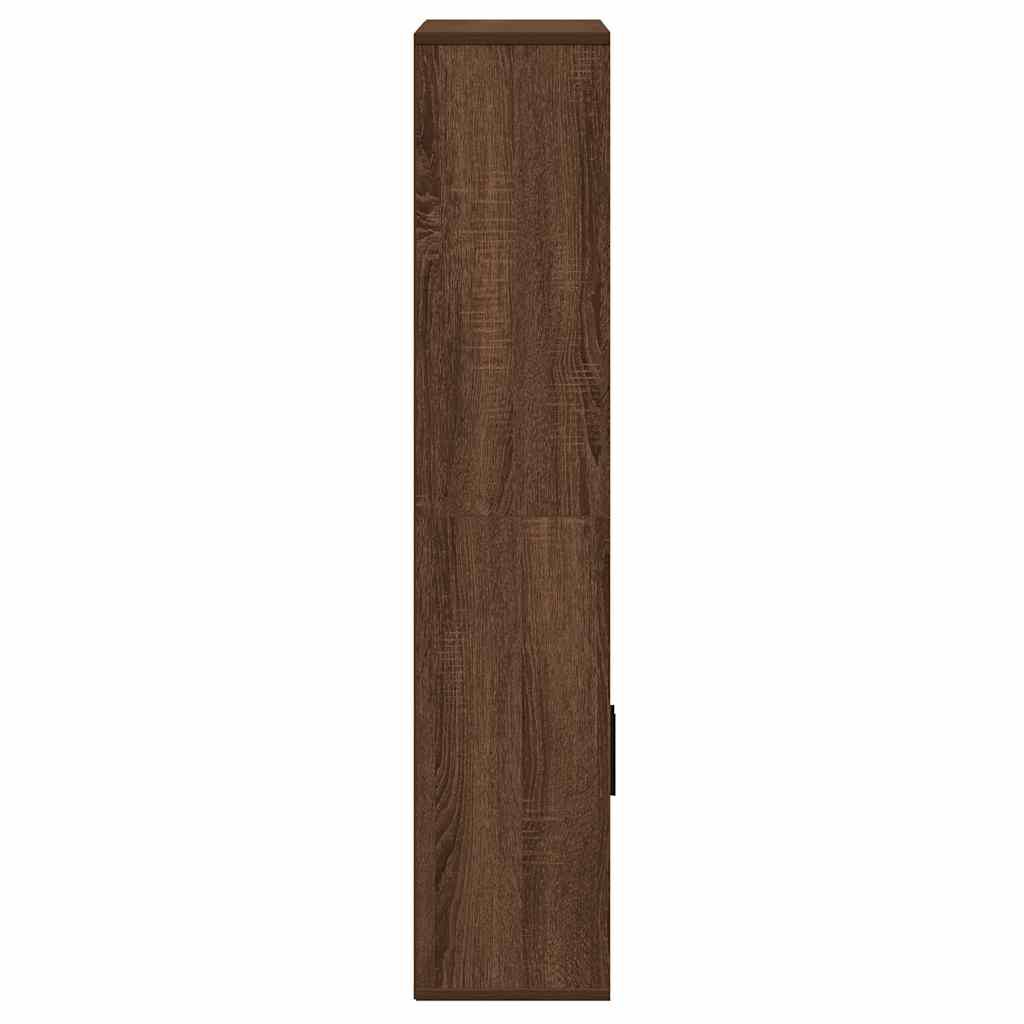 vidaXL Βιβλιοθήκη Καφέ Δρυς 60x24x120 εκ. από Επεξεργασμένο Ξύλο