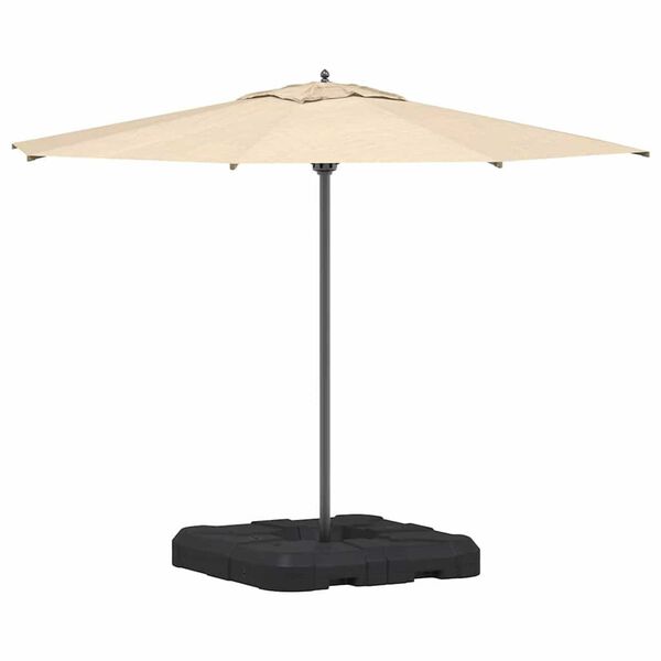 vidaXL Σετ Βάσης Ομπρέλας 2 pcs Μαύρο 88.5 x 88.5 x 12 εκ. Πλαστικό