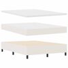 vidaXL Κρεβάτι με ελατήρια Κρέμα και Λευκό 140 x 200 cm