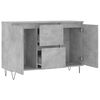 vidaXL Μπουφές Γκρι Σκυροδέματος 101,5x35x70 εκ. από Επεξεργασμένο Ξύλο