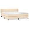 vidaXL &Kappa;&rho;&epsilon;&beta;ά&tau;&iota; Boxspring &mu;&epsilon; &Sigma;&tau;&rho;ώ&mu;&alpha; &Kappa;&rho;&epsilon;&mu; 160x200 &epsilon;&kappa;. &Upsilon;&phi;&alpha;&sigma;&mu;ά&tau;&iota;&nu;&omicron;
