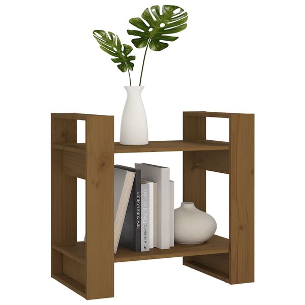 vidaXL Βιβλιοθήκη/Διαχωριστικό Χώρου Μελί 60 x 35 x 57 εκ. Μασίφ Ξύλο
