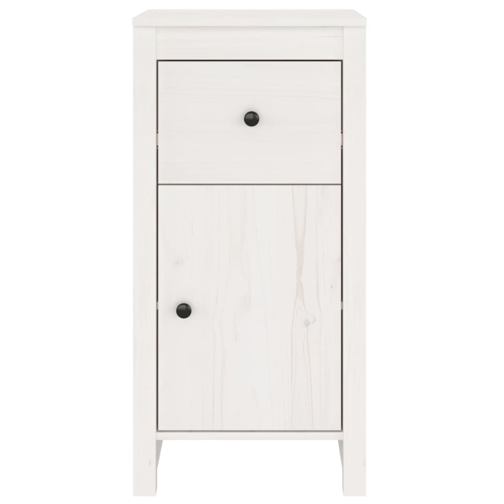 vidaXL Ντουλάπι Λευκό 40x35x80 εκ. από Μασίφ Ξύλο Πεύκου