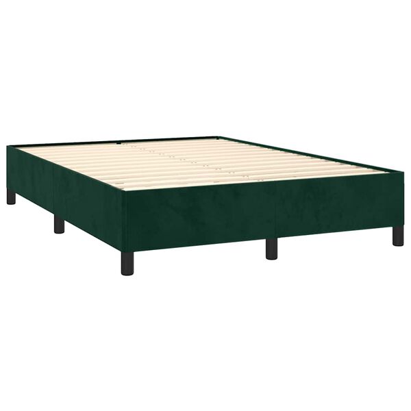 vidaXL &Kappa;&rho;&epsilon;&beta;ά&tau;&iota; Boxspring &mu;&epsilon; &Sigma;&tau;&rho;ώ&mu;&alpha; &Sigma;&kappa;&omicron;ύ&rho;&omicron; &Pi;&rho;ά&sigma;&iota;&nu;&omicron; 140x200&epsilon;&kappa;. &Beta;&epsilon;&lambda;&omicron;ύ&delta;&iota;&nu;&omicron;