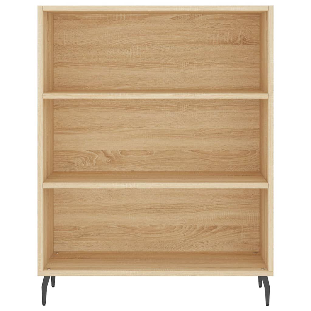vidaXL Ντουλάπι Sonoma δρυς 69,5 x 34 x 180 εκ. από Επεξεργασμένο Ξύλο