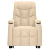 vidaXL Πολυθρόνα Μασάζ με Ανύψωση Κρεμ Υφασμάτινη