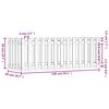 vidaXL Ζαρντινιέρα Υπερυψωμένη Φράχτης 150x50x50 εκ Μασίφ Ψευδοτσούγκα