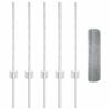 vidaXL Τείχος και Πόστ Ασημί 0,5 x 10 μ. Ατσάλι