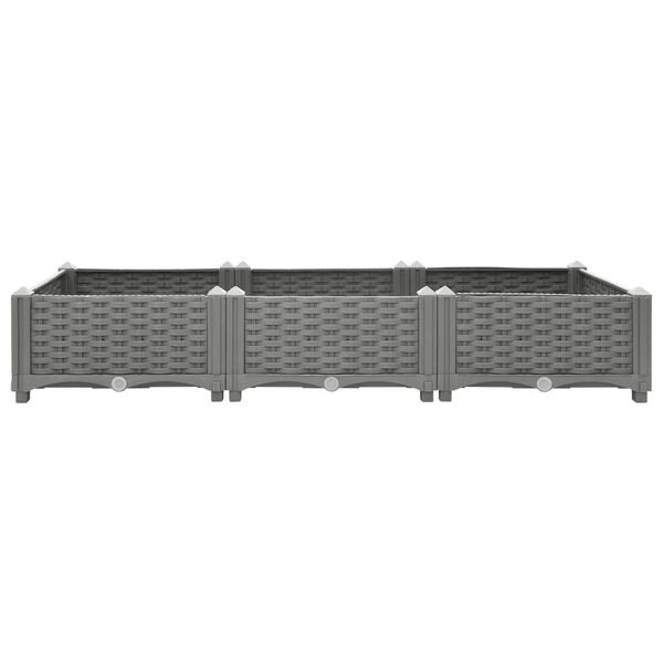 vidaXL Ζαρντινιέρα 120 x 40 x 23 εκ. από Πολυπροπυλένιο