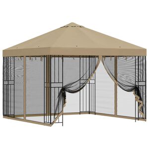vidaXL &Kappa;ή&pi;&omicron;&sigmaf; &Gamma;&kappa;&alpha;&zeta;ebo &mu;&epsilon; &Pi;&lambda;&epsilon;&upsilon;&rho;&iota;&kappa;ά &Tau;&omicron;ί&chi;&omicron;&upsilon;&sigmaf; 3 x 3 m &Mu;&pi;&epsilon;&zeta;
