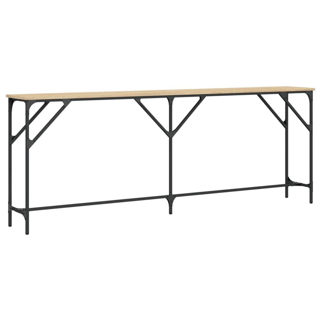 vidaXL Τραπέζι Κονσόλα Sonoma Δρυς 200x29x75 εκ. Επεξεργασμένο Ξύλο