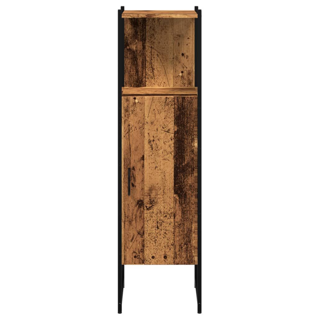 vidaXL Στήλη Μπάνιου Παλιό Ξύλο 33x33x120,5 εκ. από Μοριοσανίδα
