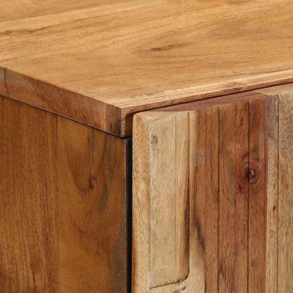 vidaXL Υψηλό γραφείο με ράφι Καφέ 60 x 33 x 100 εκ. Μασίφ ξύλο ακακίας