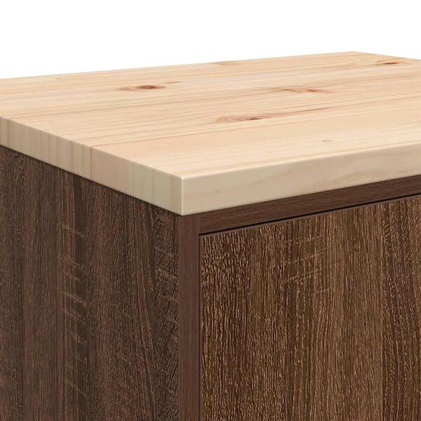 vidaXL ντουλάπι αποθήκευσης γκαράζ 60x51x85 εκ μασίφ ξύλο πεύκο