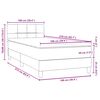 vidaXL &Kappa;&rho;&epsilon;&beta;ά&tau;&iota; Boxspring &mu;&epsilon; &Sigma;&tau;&rho;ώ&mu;&alpha; & LED &Sigma;&kappa;&omicron;ύ&rho;&omicron; &Gamma;&kappa;&rho;&iota; 100x210 &epsilon;&kappa;. &Beta;&epsilon;&lambda;&omicron;ύ&delta;&iota;&nu;&omicron;