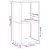 vidaXL Ράφι Καυσόξυλων 40x30x75 εκ. Χάλυβας ψυχρής έλασης