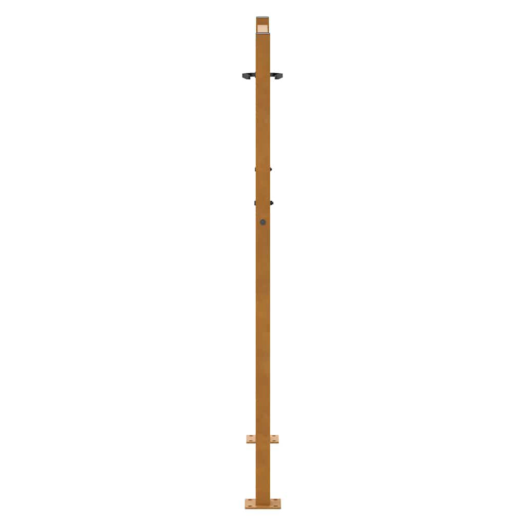vidaXL Πύλη κήπου 105x130 cm από χάλυβα καιρικές συνθήκες Light Design