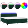 vidaXL &Kappa;&rho;&epsilon;&beta;ά&tau;&iota; Boxspring &mu;&epsilon; &Sigma;&tau;&rho;ώ&mu;&alpha; & LED &Sigma;&kappa;. &Pi;&rho;ά&sigma;&iota;&nu;&omicron; 160x200&epsilon;&kappa; &Beta;&epsilon;&lambda;&omicron;ύ&delta;&omicron;