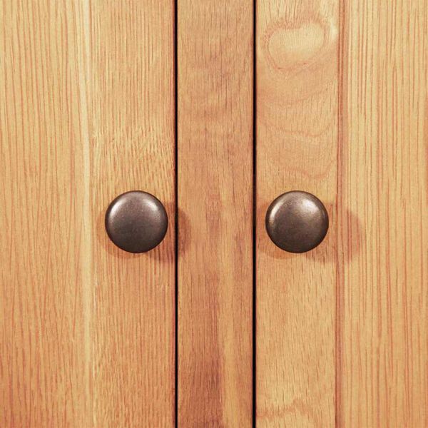 vidaXL Πλαϊνό γραφείο Καφέ 112 x 33.5 x 70 εκ. Στερεό ξύλο δρυός