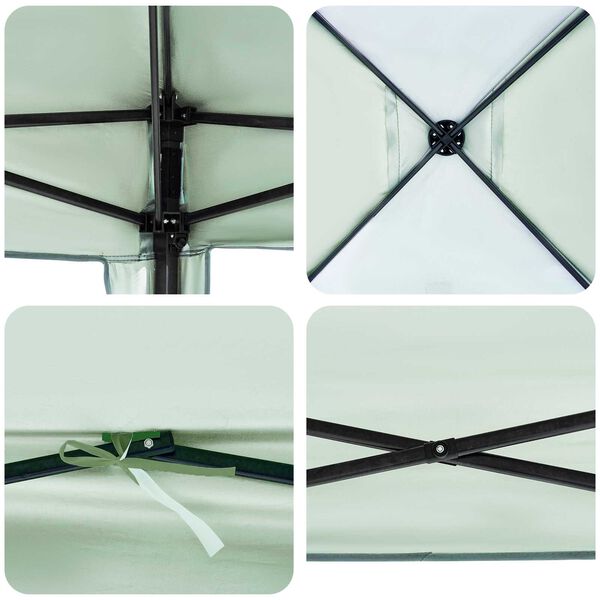 vidaXL Σκηνή Σκίασης Πράσινο 300 x 300 x 227 / 236 / 245 εκ Ύφασμα Oxford