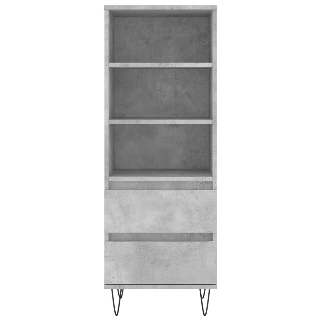 vidaXL Ντουλάπι Γκρι Σκυρ. 40x36x110 εκ. από Επεξεργασμένο Ξύλο
