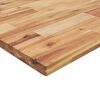 vidaXL Πάγκος Εργασίας Ορθογώνιος 80x60x(73-99,5)εκ Μασίφ Ξύλο Ακακίας