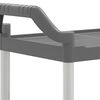 vidaXL Τροχήλατη Βάση 2 Επιπέδων Γκρι 81 x 41 x 92 εκ. από Αλουμίνιο