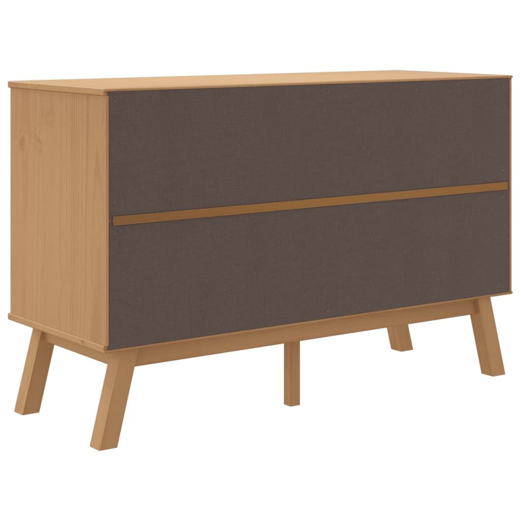 vidaXL Μπουφές OLDEN Καφέ 114 x 43 x 73,5 εκ. από Μασίφ Ξύλο Πεύκου