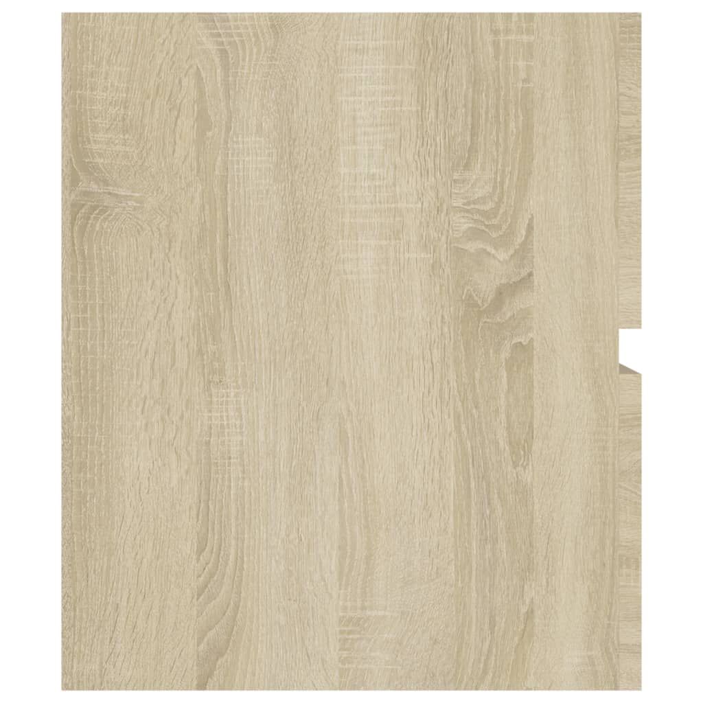 vidaXL Ντουλάπι Νιπτήρα Sonoma Δρυς 80 x 38,5 x 45 εκ. από Επεξ. Ξύλο