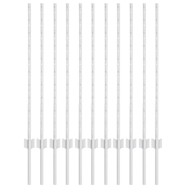 vidaXL &Sigma;&tau;ύ&lambda;&omicron;&sigmaf; &Pi;&epsilon;&rho;&iota;&phi;&rho;ά&xi;&epsilon;&omega;&nu; 11 pcs &Alpha;&sigma;&eta;&mu;ί 100 cm &Alpha;&tau;&sigma;ά&lambda;&iota;