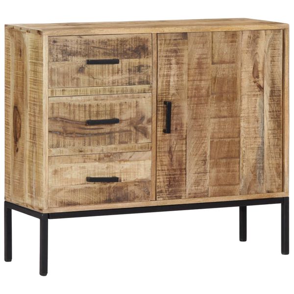 vidaXL Ντουλάπι με Συρτάρια 88 x 30 x 71 εκ. από Μασίφ Ξύλο Μάνγκο