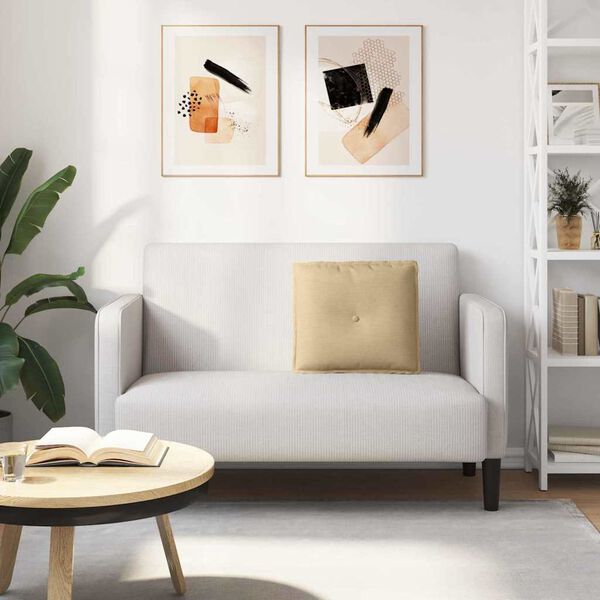 vidaXL Μαξιλάρι Πλάτης Γκρι Πράσινο 50 x 45 εκ. Υφασμάτινο Κορντουρά