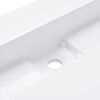 vidaXL Νιπτήρας Λευκός 120x46x11 εκ. Συνθετικός από Τεχνητό Μάρμαρο