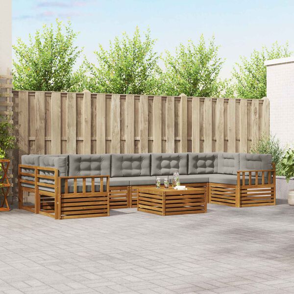 vidaXL &Sigma;&epsilon;&iota;&rho;ά &Kappa;&alpha;&nu;&alpha;&pi;έ &Epsilon;&xi;&omega;&tau;&epsilon;&rho;&iota;&kappa;&omicron;ύ 8 pcs &Phi;&upsilon;&sigma;&iota;&kappa;ό &kappa;&alpha;&iota; &Alpha;&nu;&omicron;&iota;&chi;&tau;ό &Gamma;&kappa;&rho;&iota;