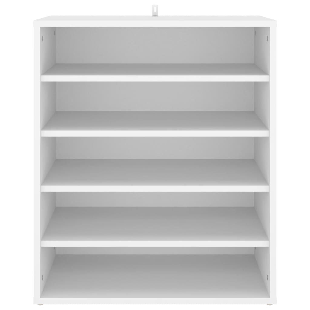 vidaXL Παπουτσοθήκη Λευκή 60 x 35 x 70 εκ. από Επεξ. Ξύλο