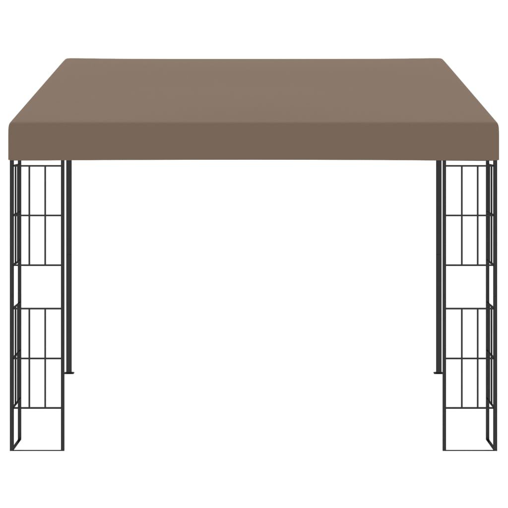 vidaXL Κιόσκι Επιτοίχιο Taupe 3 x 3 μ. Υφασμάτινο