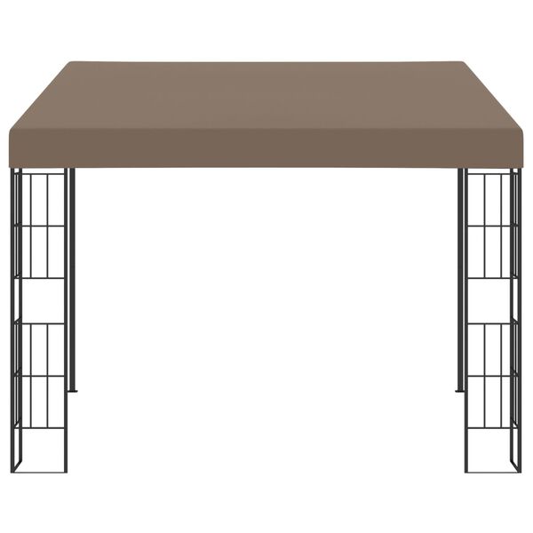 vidaXL Κιόσκι Επιτοίχιο Taupe 3 x 3 μ. Υφασμάτινο