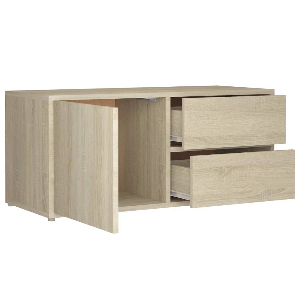 vidaXL Έπιπλο Τηλεόρασης Sonoma Δρυς 80 x 34 x 36 εκ. από Επεξ. Ξύλο