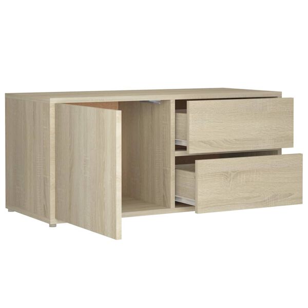 vidaXL Έπιπλο Τηλεόρασης Sonoma Δρυς 80 x 34 x 36 εκ. από Επεξ. Ξύλο