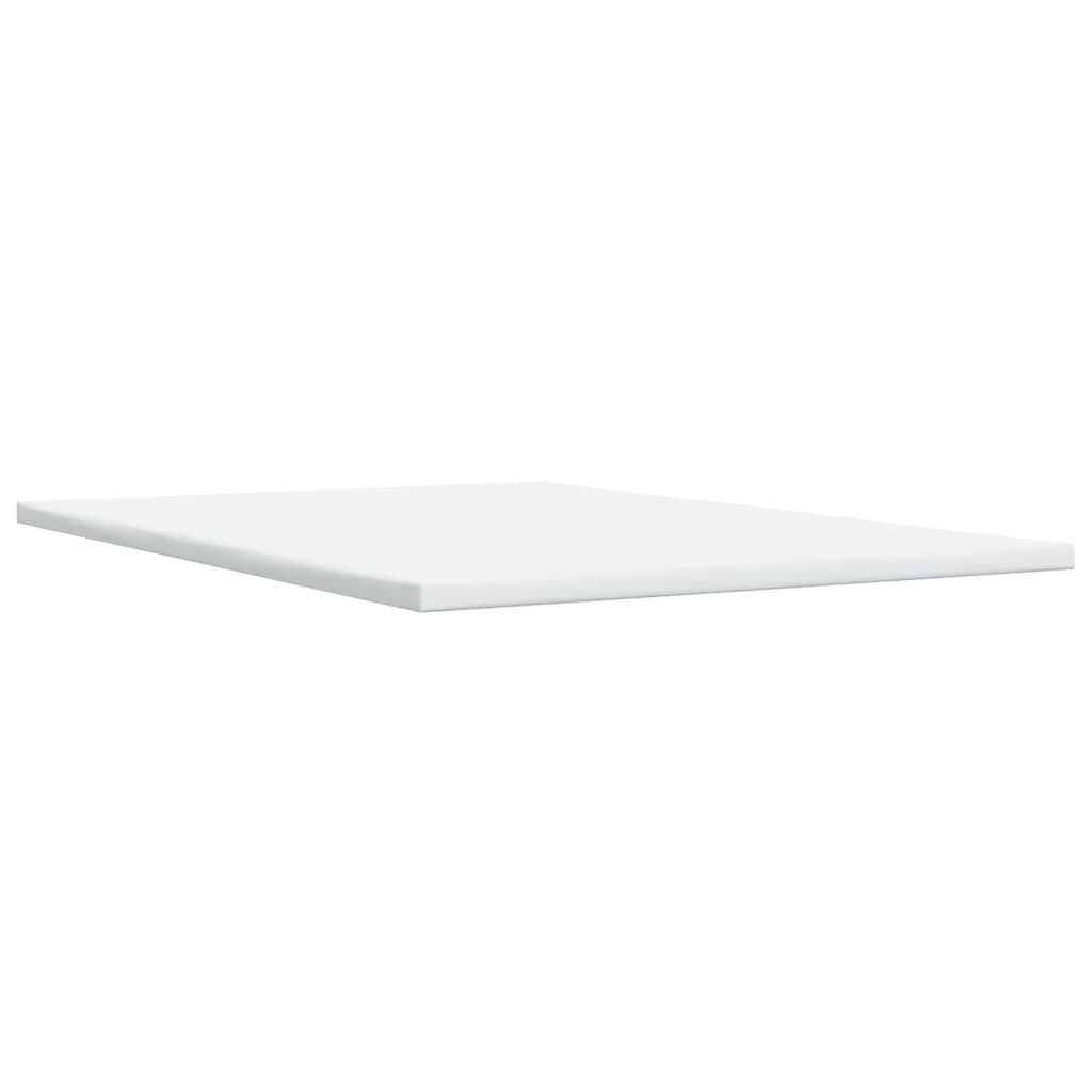 vidaXL Κρεβάτι Boxspring με Στρώμα Μαύρο 140x190εκ.από Συνθετικό Δέρμα