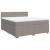 vidaXL &Kappa;&rho;&epsilon;&beta;ά&tau;&iota; Boxspring &mu;&epsilon; &Sigma;&tau;&rho;ώ&mu;&alpha; Taupe 180x200 &epsilon;&kappa;. &Upsilon;&phi;&alpha;&sigma;&mu;ά&tau;&iota;&nu;&omicron;