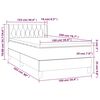 vidaXL &Kappa;&rho;&epsilon;&beta;ά&tau;&iota; Boxspring &mu;&epsilon; &Sigma;&tau;&rho;ώ&mu;&alpha; &Rho;&omicron;&zeta; 100x200 &epsilon;&kappa;. &Beta;&epsilon;&lambda;&omicron;ύ&delta;&iota;&nu;&omicron;