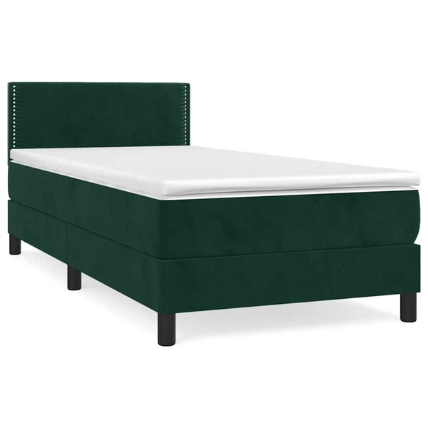 vidaXL &Kappa;&rho;&epsilon;&beta;ά&tau;&iota; Boxspring &mu;&epsilon; &Sigma;&tau;&rho;ώ&mu;&alpha; &Sigma;&kappa;&omicron;ύ&rho;&omicron; &Pi;&rho;ά&sigma;&iota;&nu;&omicron; 100x200&epsilon;&kappa;. &Beta;&epsilon;&lambda;&omicron;ύ&delta;&iota;&nu;&omicron;