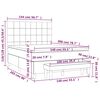 vidaXL &Kappa;&rho;&epsilon;&beta;ά&tau;&iota; Boxspring &mu;&epsilon; &Sigma;&tau;&rho;ώ&mu;&alpha; &Sigma;&kappa;&omicron;ύ&rho;&omicron; &Pi;&rho;ά&sigma;&iota;&nu;&omicron; 140x200&epsilon;&kappa;. &Beta;&epsilon;&lambda;&omicron;ύ&delta;&iota;&nu;&omicron;